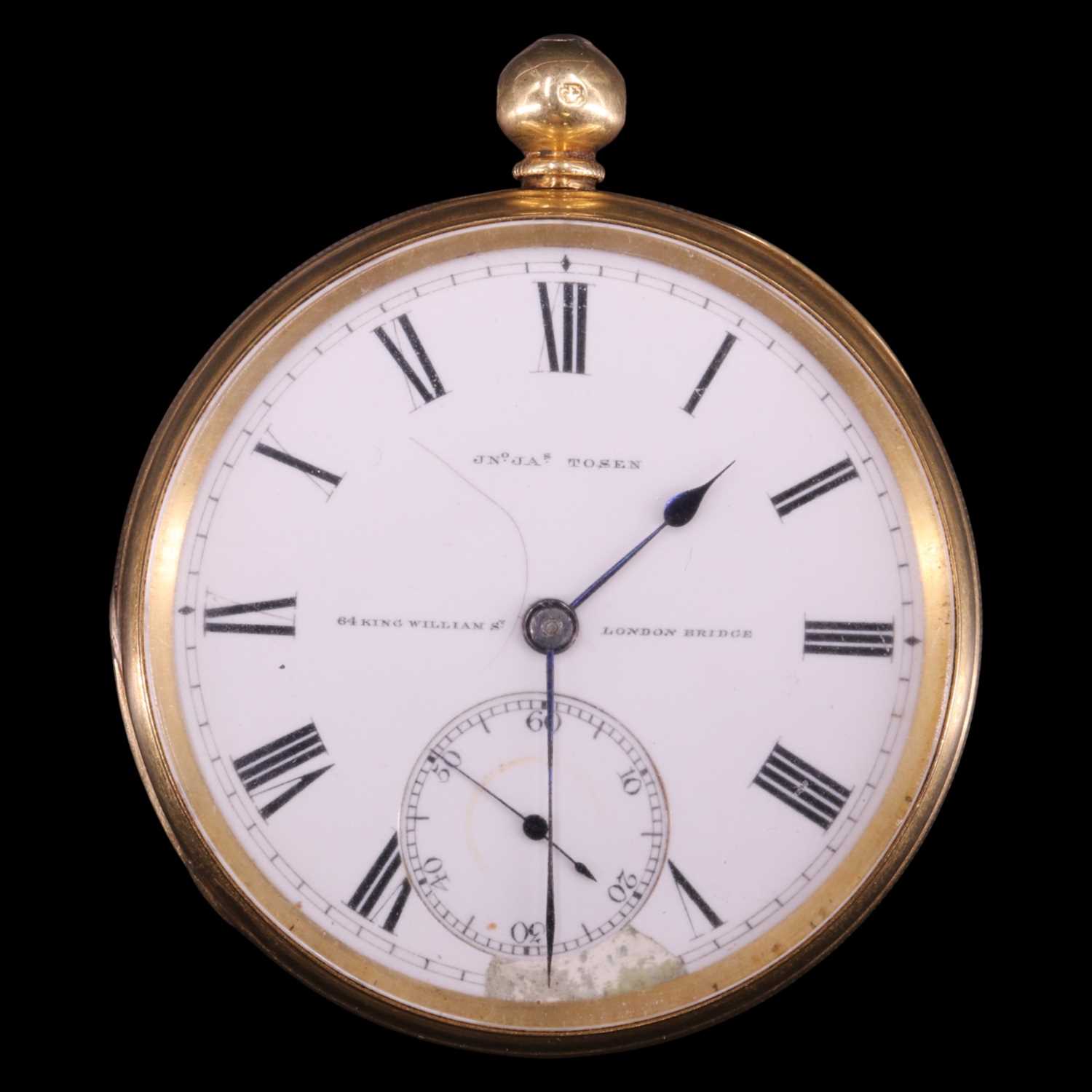 Lot 1916 - A Victorian 18 ct gold pocket watch by John...
