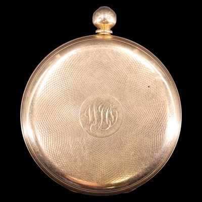 Lot 1916 - A Victorian 18 ct gold pocket watch by John...