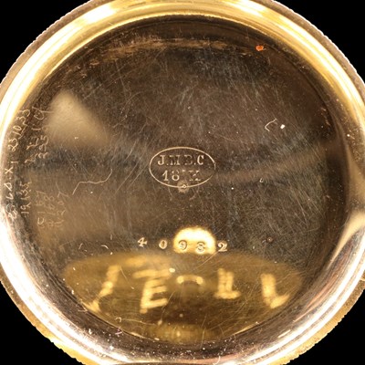 Lot 1917 - A Victorian 18 ct gold pocket or fob watch by...