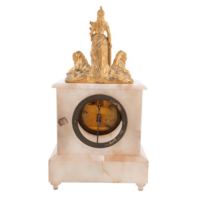 Lot 1968 - A late 19th Century Empire style alabaster and...