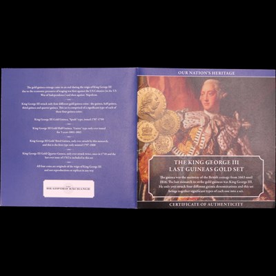 Lot 1229 - "The King George III Last Guineas Gold Set",...