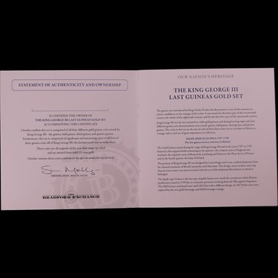 Lot 1229 - "The King George III Last Guineas Gold Set",...