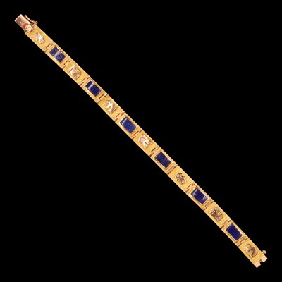 Lot 1345 - A Mexican / Peruvian 18 ct yellow metal and...