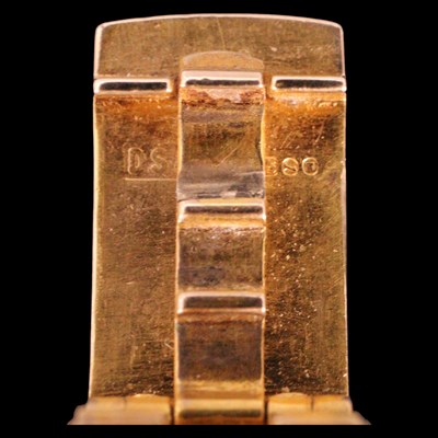 Lot 1445 - A 1960s Omega Genève 9 ct gold wristwatch,...