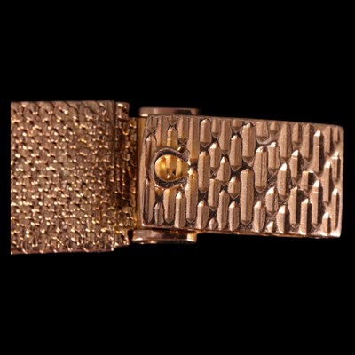 Lot 1445 - A 1960s Omega Genève 9 ct gold wristwatch,...