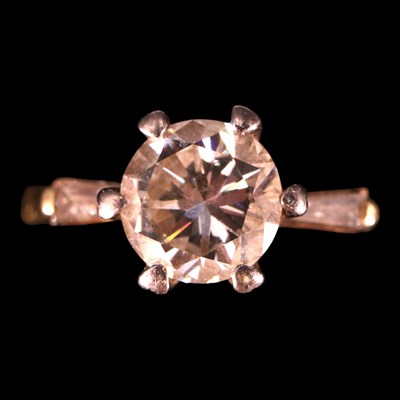Lot 1431 - A near-contemporary diamond ring, comprising a...