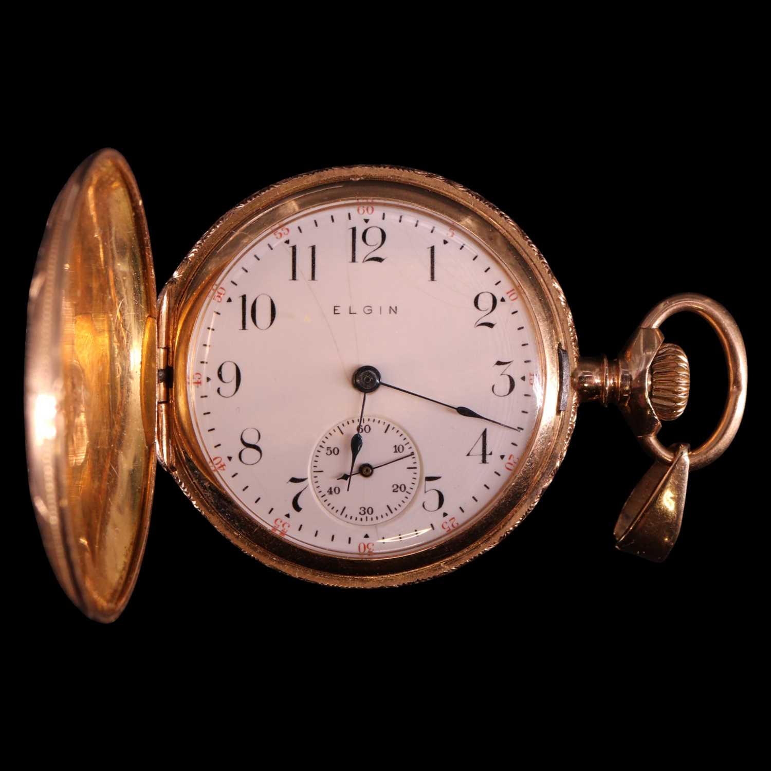 Lot 1468 - An early 20th Century Elgin National Watch Co...
