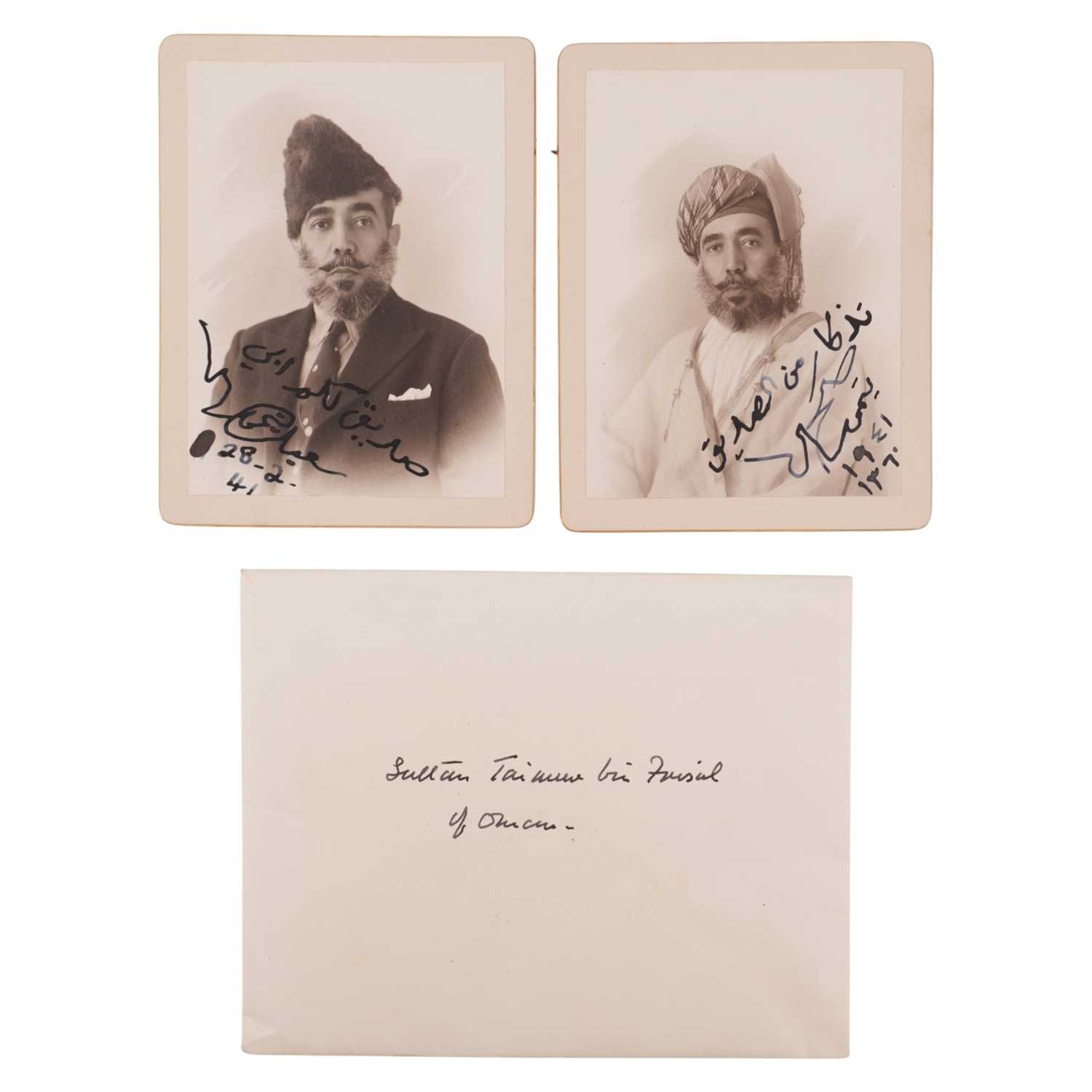 Lot 585 - [Autograph] Two signed photographs of Sultan...