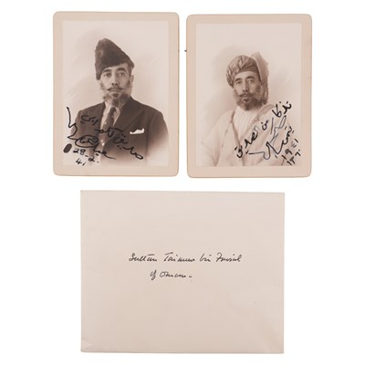 Lot 585 - [Autograph] Two signed photographs of Sultan...