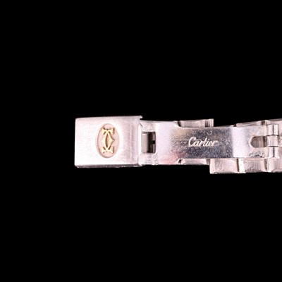 Lot 1450 - A Santos de Cartier lady's wristwatch, having...