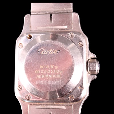 Lot 1450 - A Santos de Cartier lady's wristwatch, having...