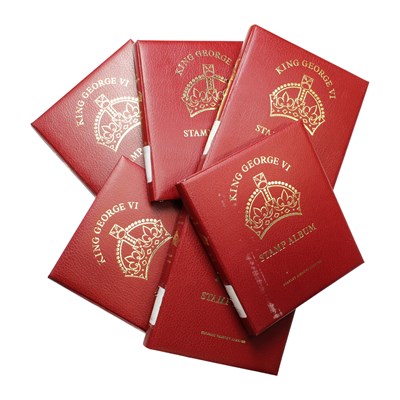 Lot 503 - Six volumes of Stanley Gibbons King George VI...