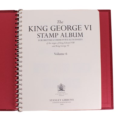 Lot 503 - Six volumes of Stanley Gibbons King George VI...