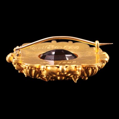 Lot 1551 - A Georgian citrine and high-carat gold...