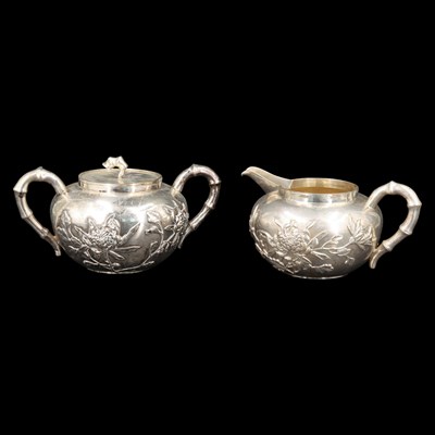 Lot 1325 - An early 20th Century Hong Kong silver...