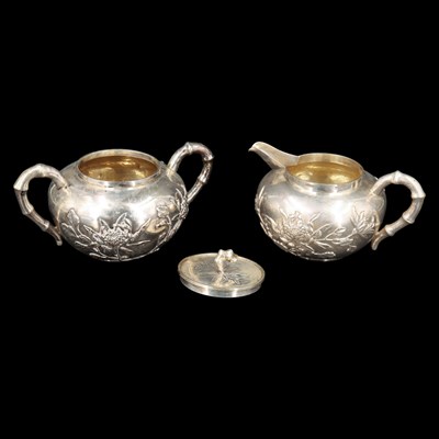 Lot 1325 - An early 20th Century Hong Kong silver...