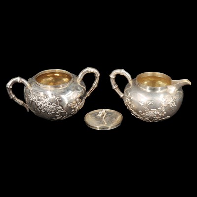 Lot 1325 - An early 20th Century Hong Kong silver...