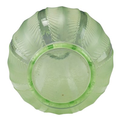 Lot 921 - A 1930s Rene Lalique "Biskra" glass vase,...