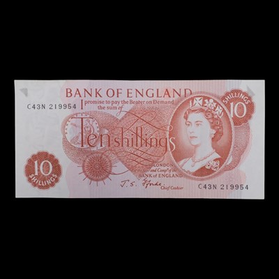 Lot 639 - A Bank of England Fforde 10 shillings bank...
