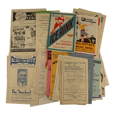 Lot 424 - Football matchday and other programmes, circa...