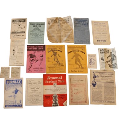 Lot 424 - Football matchday and other programmes, circa...