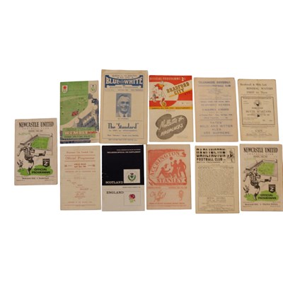 Lot 424 - Football matchday and other programmes, circa...