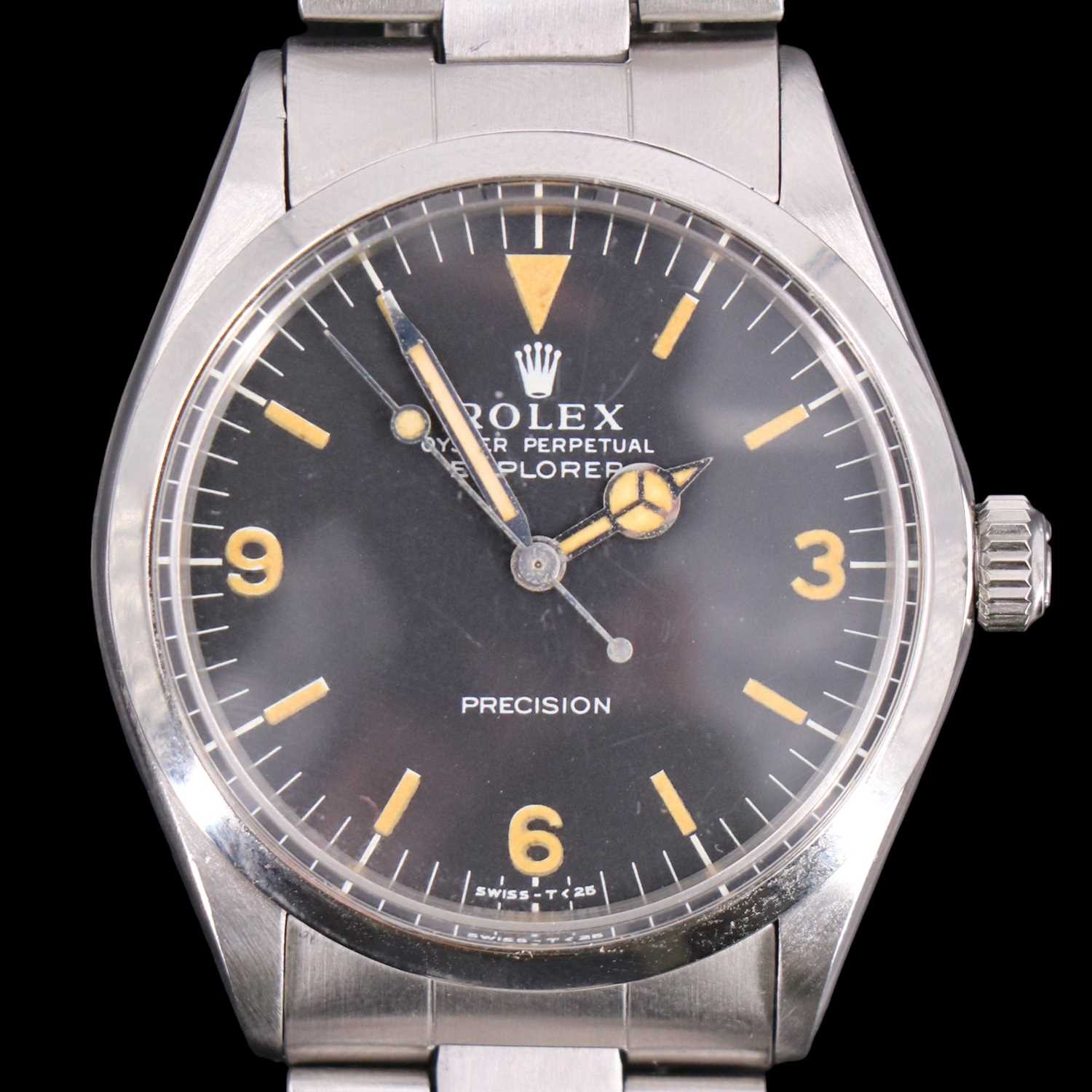 Lot 1122 - A Rolex Perpetual Oyster Explorer wristwatch,...
