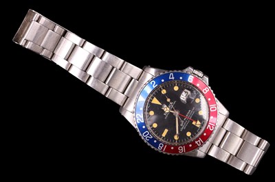 Lot 1124 - A Rolex Oyster Perpetual GMT-Master wristwatch,...