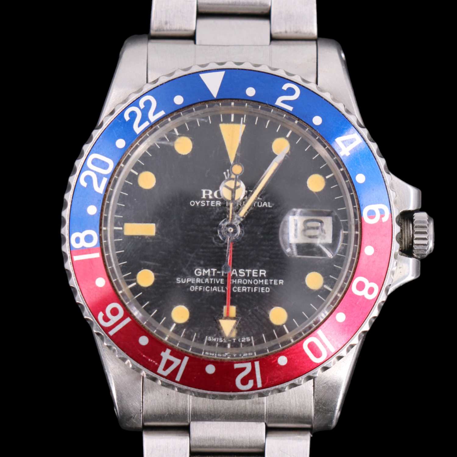 Lot 1124 - A Rolex Oyster Perpetual GMT-Master wristwatch,...