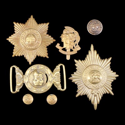 Lot 29 - A group of Victorian and later cap badges and...