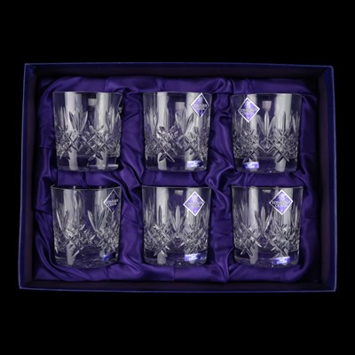 Lot 932 - A boxed set of six Edinburgh Crystal tumblers
