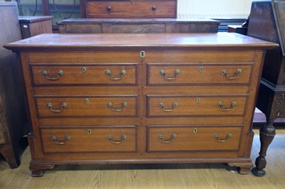 Lot 1606 - A fine George III mahogany-cross-banded oak...
