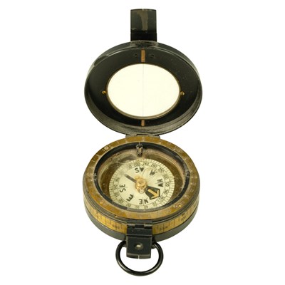 Lot 396 - A Great War Barker's patent prismatic marching...