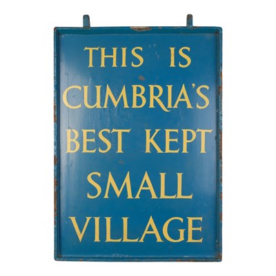 Lot 721 - A vintage hand-painted "This Is Cumbria's Best...