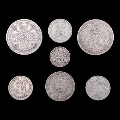 Lot 591 - A small quantity of GB post-1920 silver...