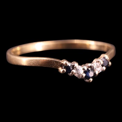 Lot 1233 - A late 20th Century sapphire and cubic...