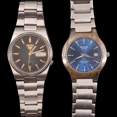 Lot 1451 - Contemporary Seiko 5 Automatic and Sekonda...