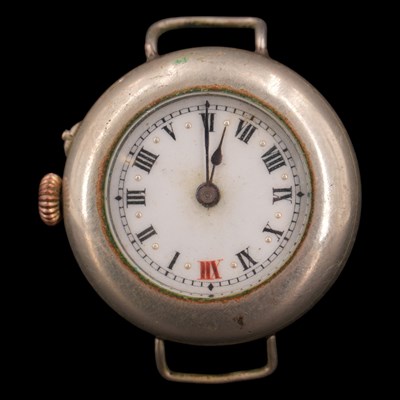 Lot 1056 - An early 20th Century "trench-style" wristlet...