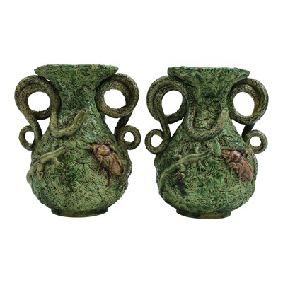 Lot 1047 - A pair of 19th Century Maneul Mafras Caldas...