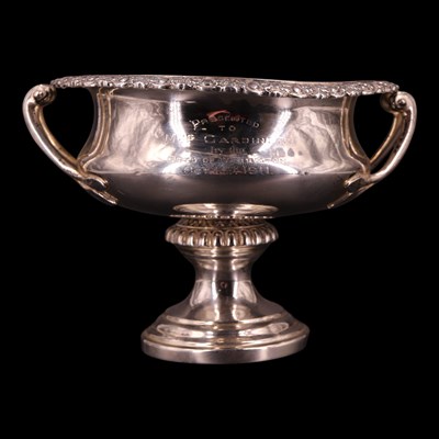 Lot 1172 - An early George V silver presentation trophy...