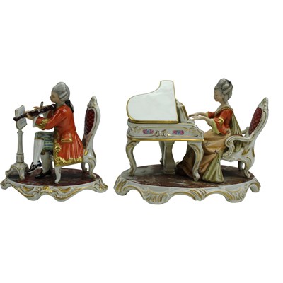 Lot 1114 - A pair of Sandizell Hoffner of Dresden...