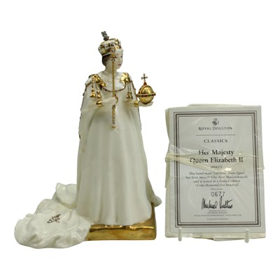 Lot 1128 - A Royal Doulton "HM Queen Elizabeth II"...
