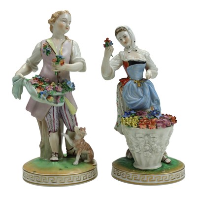 Lot 1116 - A pair of late 19th / early 20th Century...