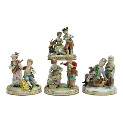Lot 1119 - A set of four late 19th / early 20th Century...
