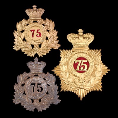 Lot 40 - A Victorian 75th (Stirlingshire) Regiment of...