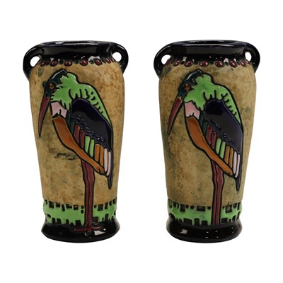 Lot 1054 - A pair of early 20th Century Austrian Amphora...