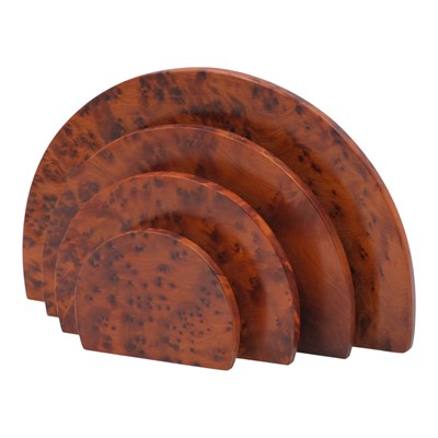 Lot 982 - A near-contemporary Art Deco style burrwood...