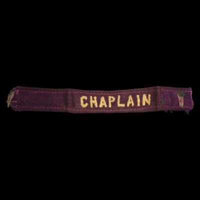 Lot 200 - A British military Chaplain's slip-on shoulder...