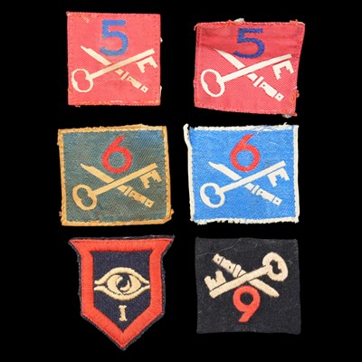Lot 211 - A group of British Army Brigade formation signs