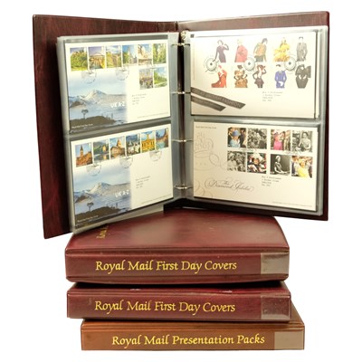 Lot 647 - Four albums of Royal Mail First Day stamps cover